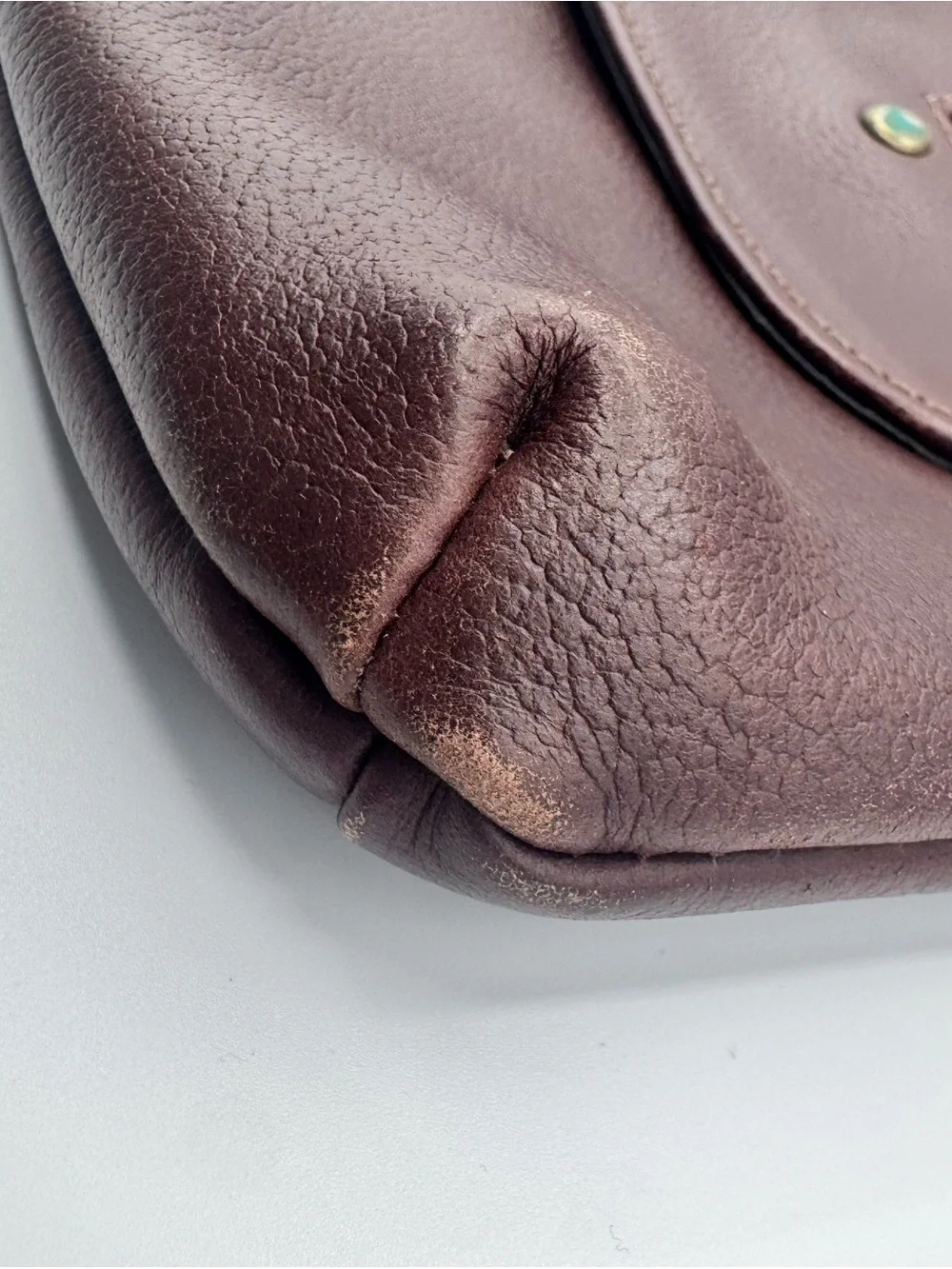 Handmade Colombian Leather Crossbody Messenger Bag Maroon/Brown Boho Artisan